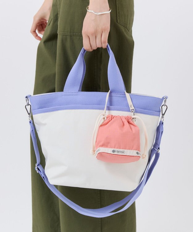 LeSportsac DRAWSTRING BUCKET CHARM/コーラルパンチ/メレンゲ コーラルパンチ/メレンゲ