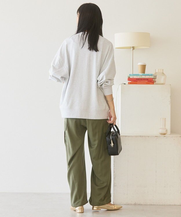 AMERICAN HOLIC ハンドストロークフォト裏毛プルオーバー Gray Mixture