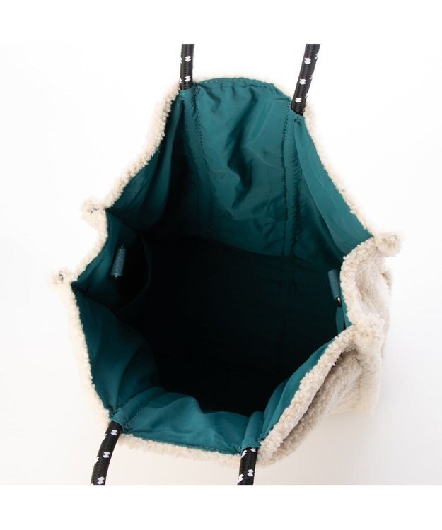 UNBILLION カシュカシュ cachecache / ボア刺繍リバーシブル2wayトート ベージュ