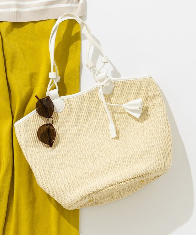 23区 雑材 トートバッグ ホワイト系1