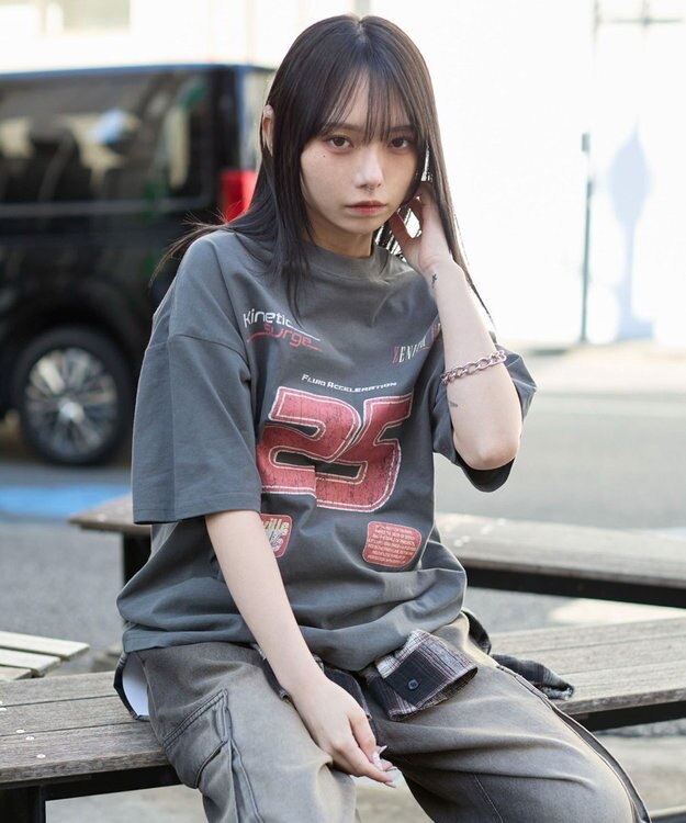 WEGO 【ユニセックス着用ITEM/SMLサイズ展開】ヴィンテージライクグラフィックT（SS） 柄6