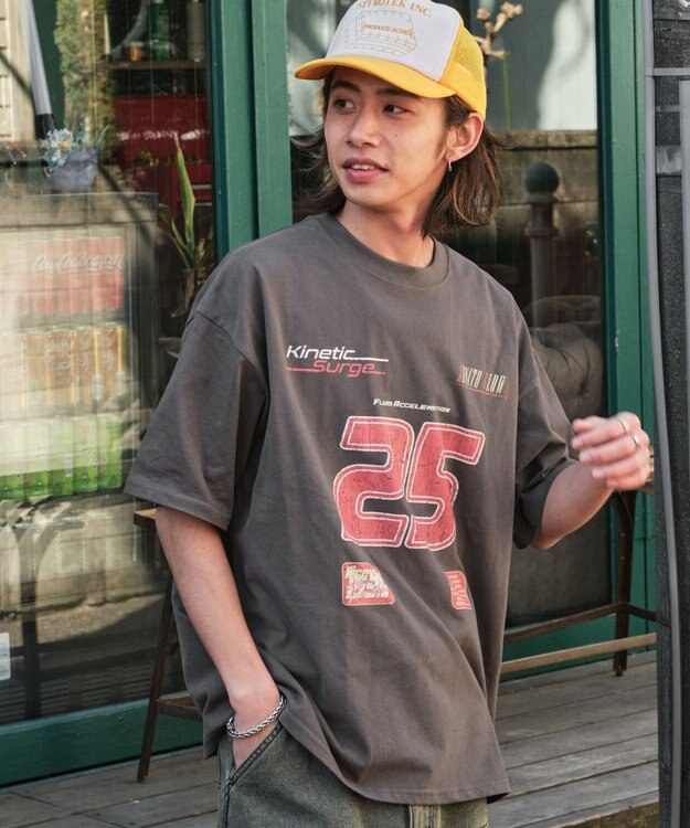 WEGO 【ユニセックス着用ITEM/SMLサイズ展開】ヴィンテージライクグラフィックT（SS） 柄6