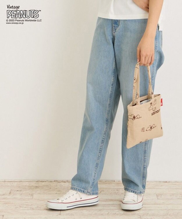 ROOTOTE 8589【スヌーピー】IP.ベビールー.ジャガード.ピーナッツ-8P 02：ベージュ