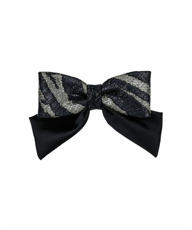 ACCA シックアンドモダンリボンバレッタ ブラック