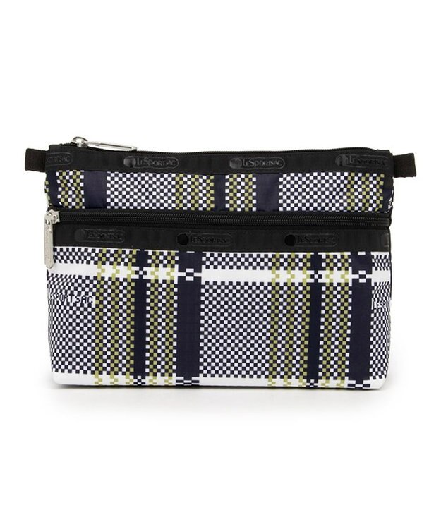 LeSportsac COSMETIC CLUTCH/ピクセルスクランブルチェック ピクセルスクランブルチェック
