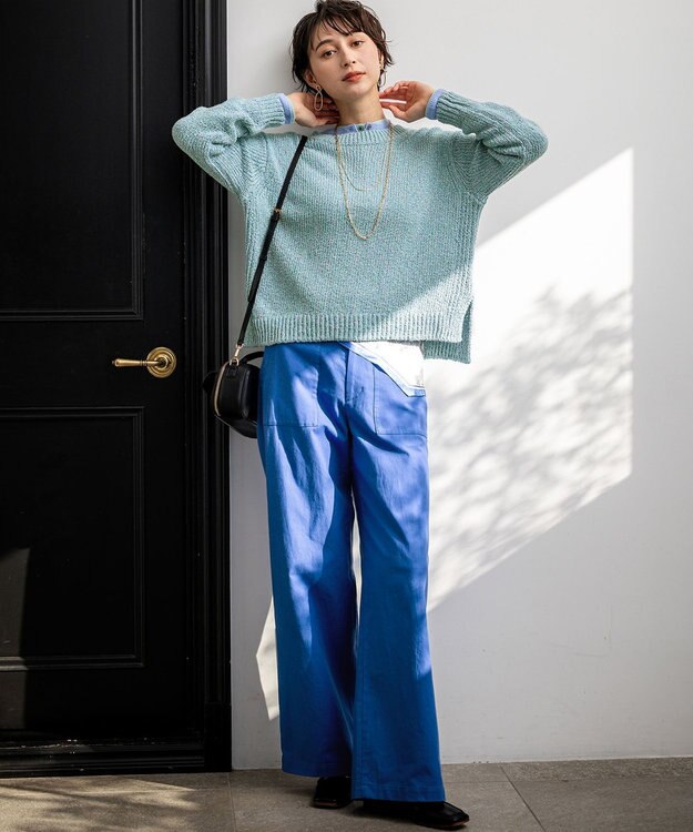 23区 【先行予約】フラップポケット2WAY ショルダーバッグ ブラック系