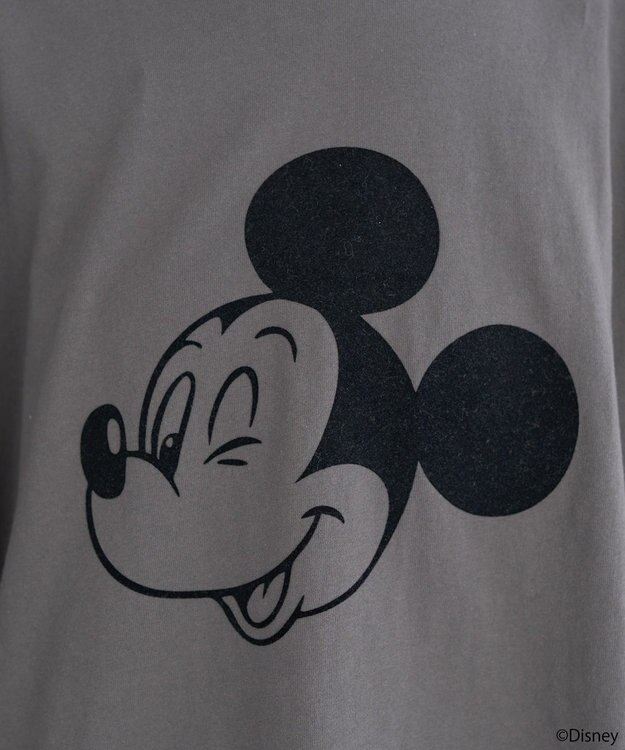 earth music&ecology 【予約】【綿100％】Disney/アソートプリントロンTEE チャコールグレー
