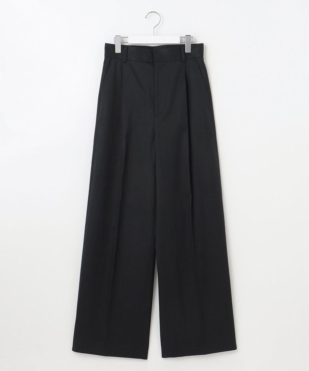 23区 L 【GOLD LABEL】チノ カーブワイドパンツ ブラック系