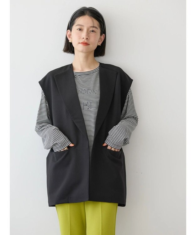 AMERICAN HOLIC ＳＥＴ　ベスト＋ロゴカットプルオーバー Border