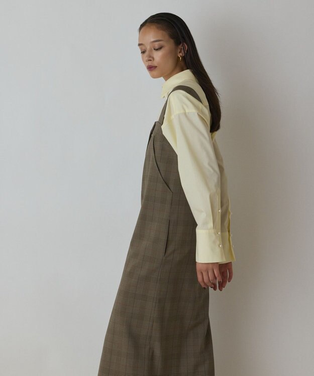 GRACE CONTINENTAL スーツ地ジャンパ－スカート マルチ