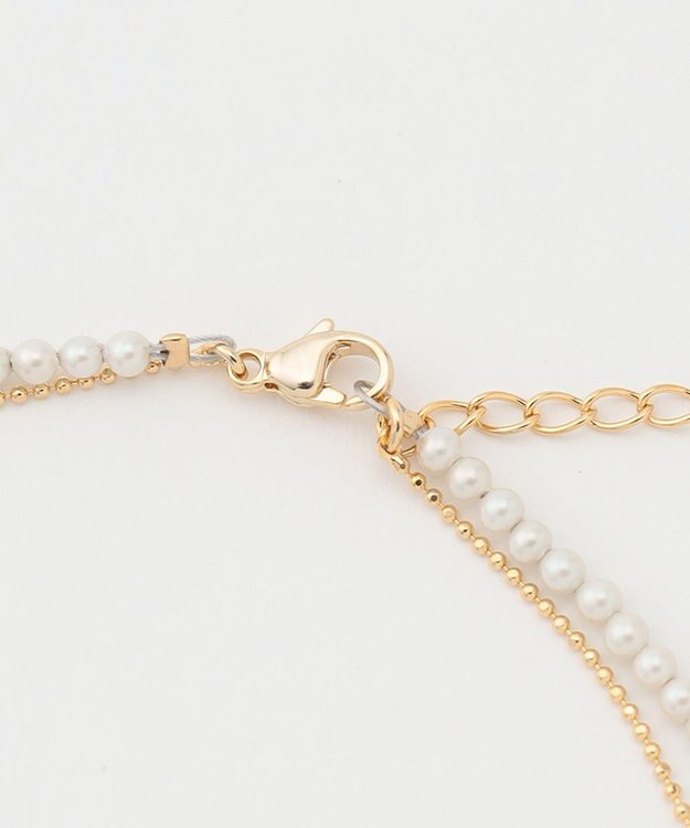 ICB パールネックレス ゴールド系