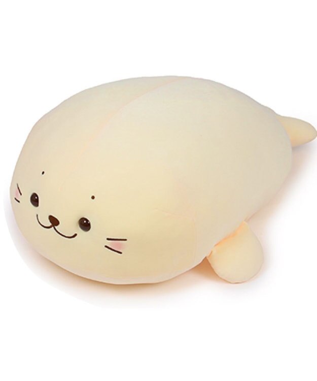 Mother garden しろたん ふわもち 抱き枕  85cm みるくカラー 《カスタードみるく》 単品 カスタードみるく