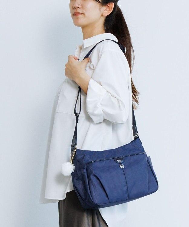 ACE BAGS & LUGGAGE Kanana project COLLECTION シェリ ショルダーバッグ 横M 17943 カナナプロジェクト コレクション ネイビー
