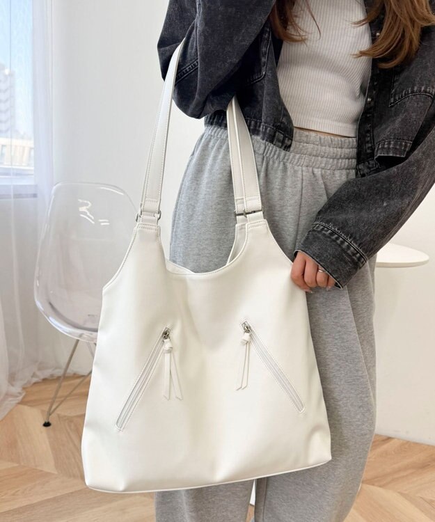 WEGO トライアングルトート ホワイト