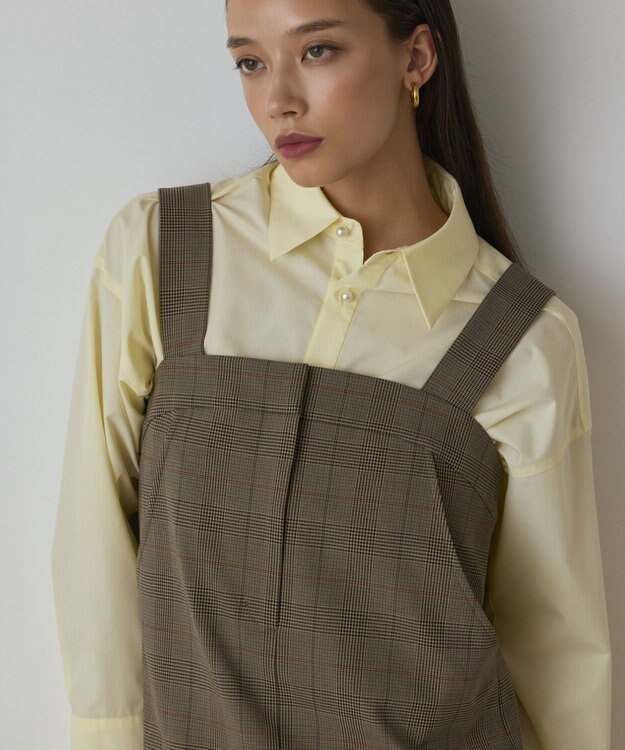 GRACE CONTINENTAL スーツ地ジャンパ－スカート マルチ