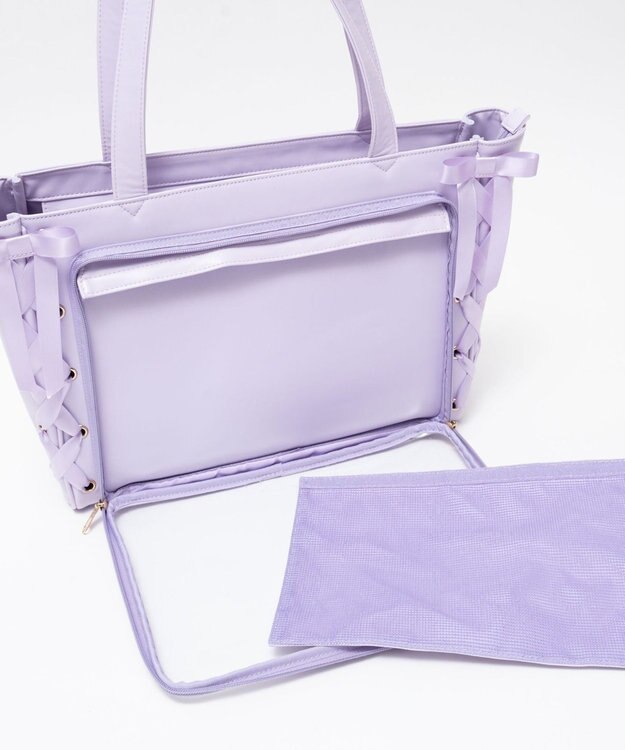 WEGO 【痛バ＆推し活グッズ】レースアップフレーム痛バッグS【一部店舗限定】 ライトパープル
