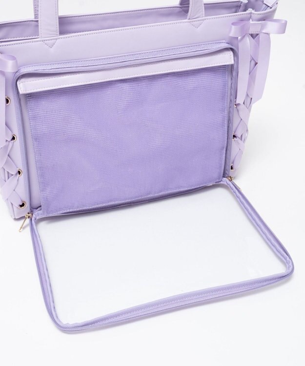 WEGO 【痛バ＆推し活グッズ】レースアップフレーム痛バッグS【一部店舗限定】 ライトパープル