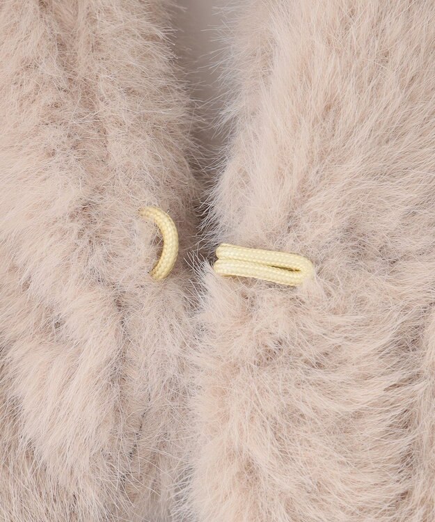 Feroux リボンファー ティペット ベージュ系