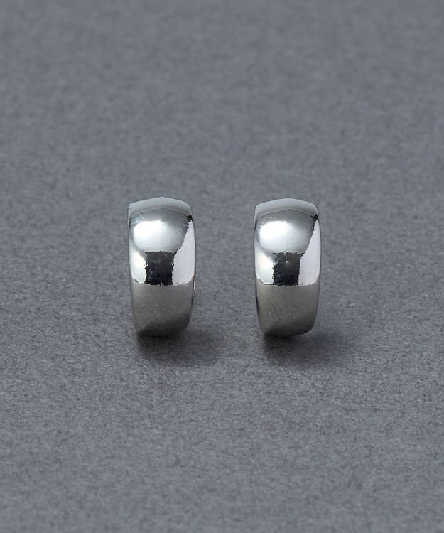 Phoebe 【痛くないシリーズ/金属アレルギー対応】モードミニマルフープライトフィットイヤリング　シルバー シルバー