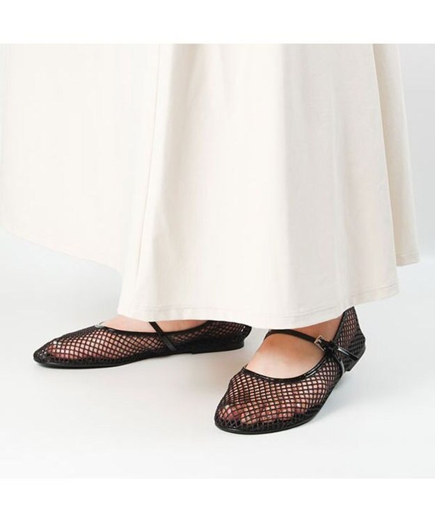 STEVE MADDEN MAGSシアーメッシュメリージェーン ブラック