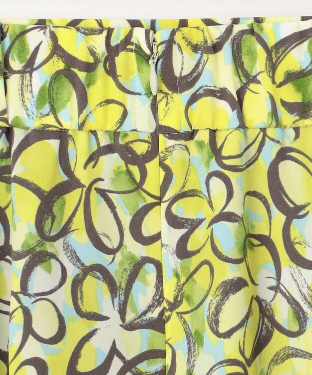 組曲 プランタンプリント フレアスカート イエロー系5