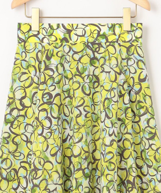 組曲 プランタンプリント フレアスカート イエロー系5