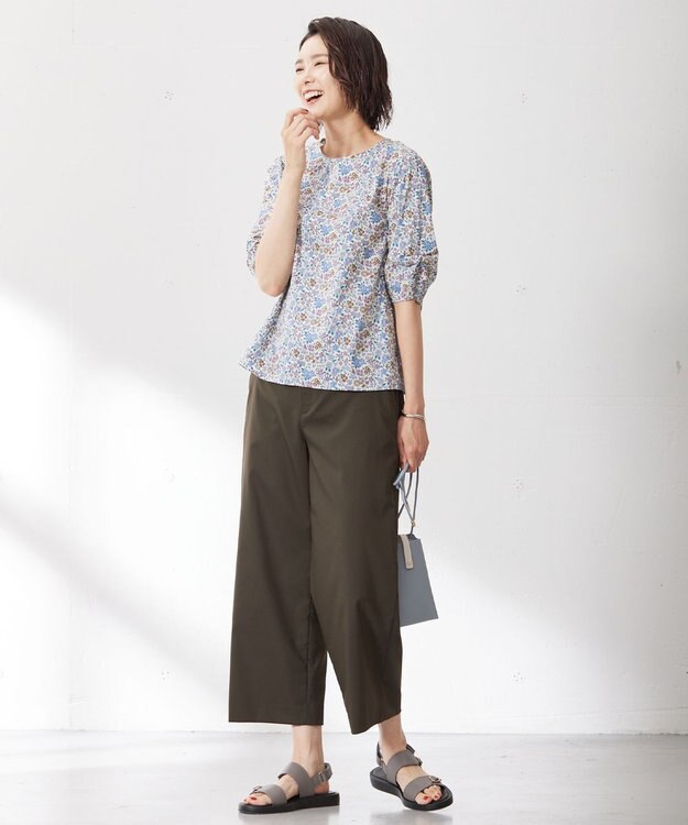 J.PRESS LADIES 【WEB限定カラーあり・セットアイテム】コインケース付き スマホ ポシェット サックスブルー系