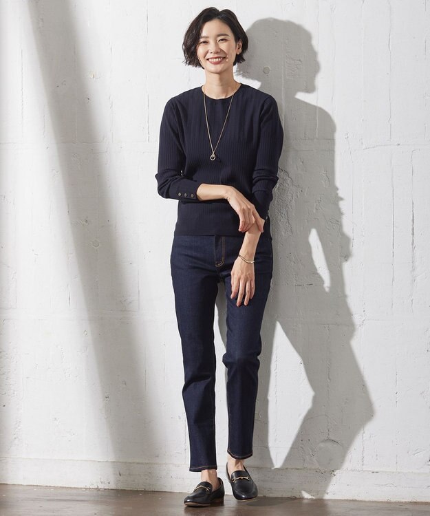 J.PRESS LADIES 【3way】ダブルリングラリエット ネックレス ゴールド系