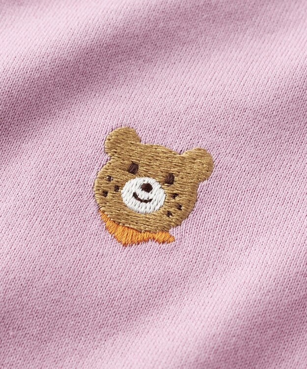 MIKI HOUSE HOT BISCUITS 【70-120cm】【Everyday Series】ワンポイント 長袖Tシャツ グレープ