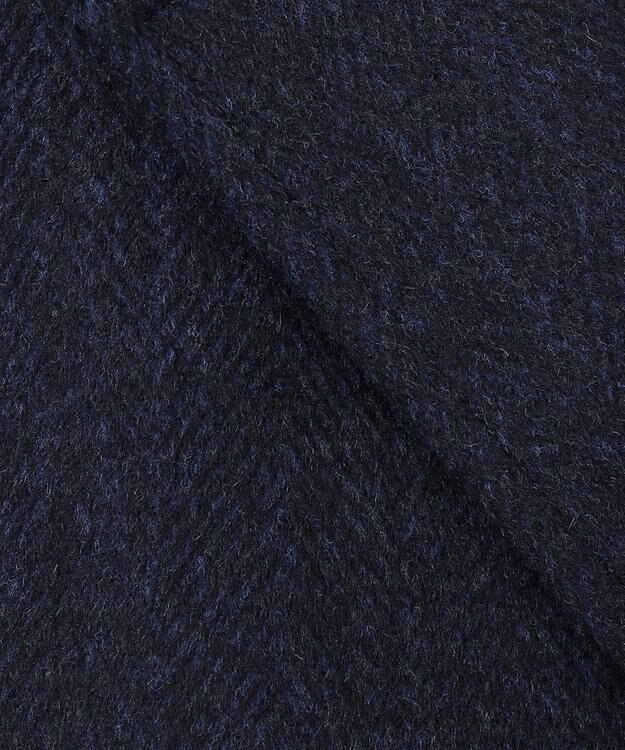 JOSEPH ABBOUD 【ソフト/軽量/JAPANファブリック】 アンゴラウールビーバー ステンカラー コート ネイビー系