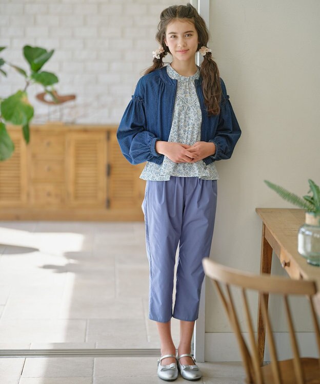 組曲 KIDS 【150-160㎝】サクラララ・ブラウス サックスブルー系5