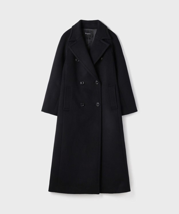 GRACE CONTINENTAL ショートビーバーロングコート ブラック