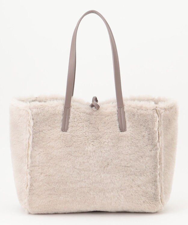 自由区 ムートンリバーシブルトート バッグ ベージュ