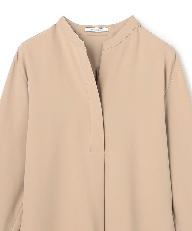 BEIGE， 【セットアップ対応】SPHENE / スタンドカラープルオーバーブラウス Beige