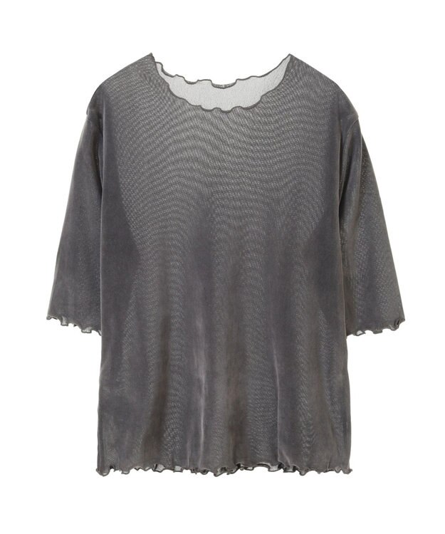 AMERICAN HOLIC シアーベロアＴシャツ Gray