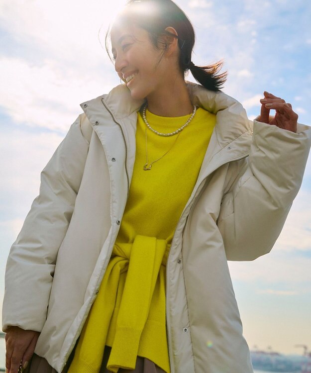 23区 S 【WEB&一部店舗限定】ステッチレス フーデット ダウン アイボリー系