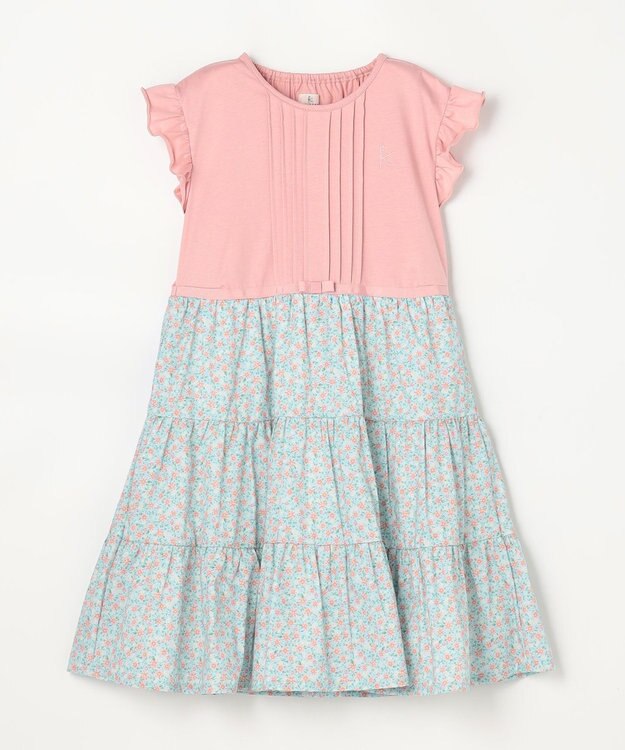 組曲 KIDS 【110-140㎝】 petit marguerite ドッキングワンピース ピンク