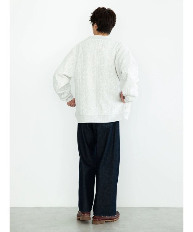 CRAFT STANDARD BOUTIQUE ケーブル柄カットカーディガン2 Oatmeal