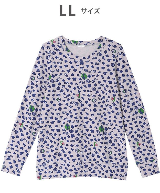 tsumori chisato SLEEP ツモリチサト トップス 吸湿発熱性(本体) 長袖 ルームウェア レディース UTW427 /ワコール グレー