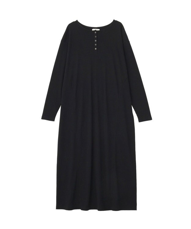 Green Parks ヘンリーネックワンピース Black