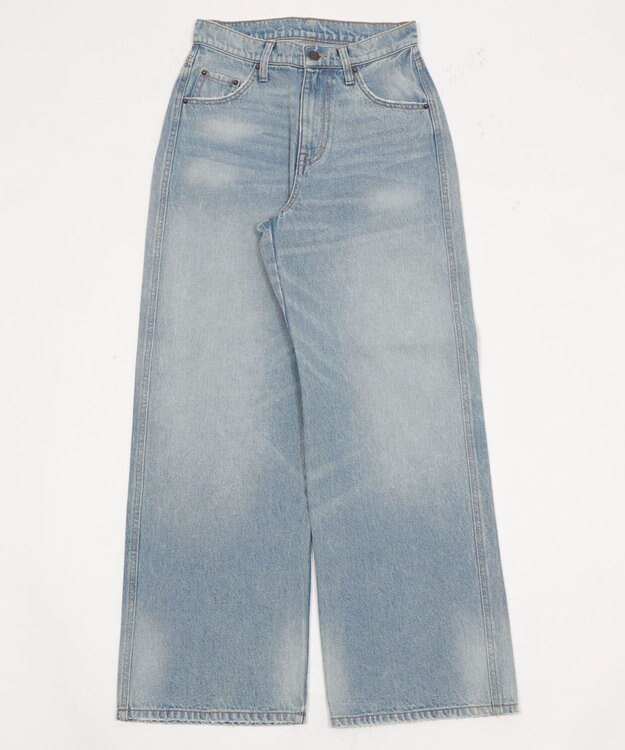 WEGO 【XS～Lサイズ展開/美脚】ストレートデニムパンツ デニム淡加工色