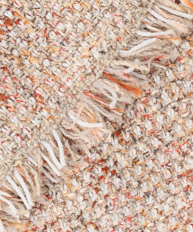 23区 S 【見上愛さん着用/GLOW11月号掲載】ツイード ニット ジャケット オレンジミックス