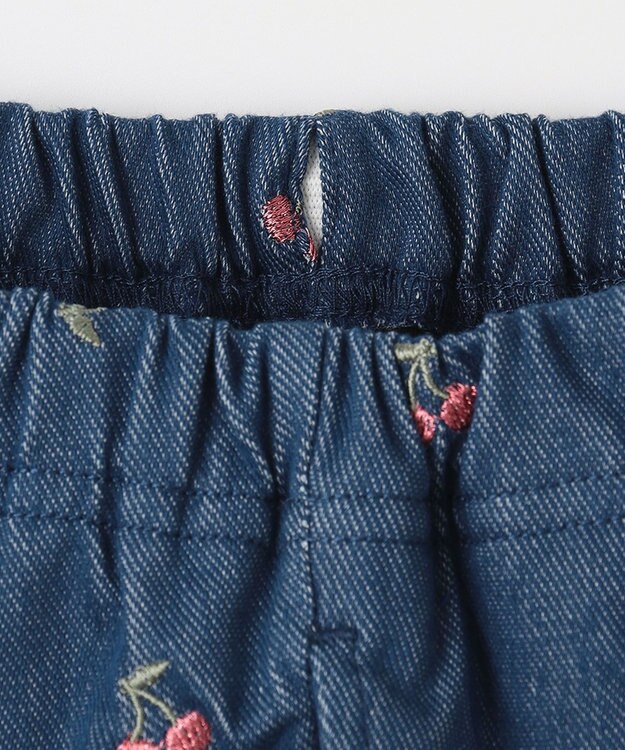 ANY KIDS デニムスカッツ ブルー×ブラック