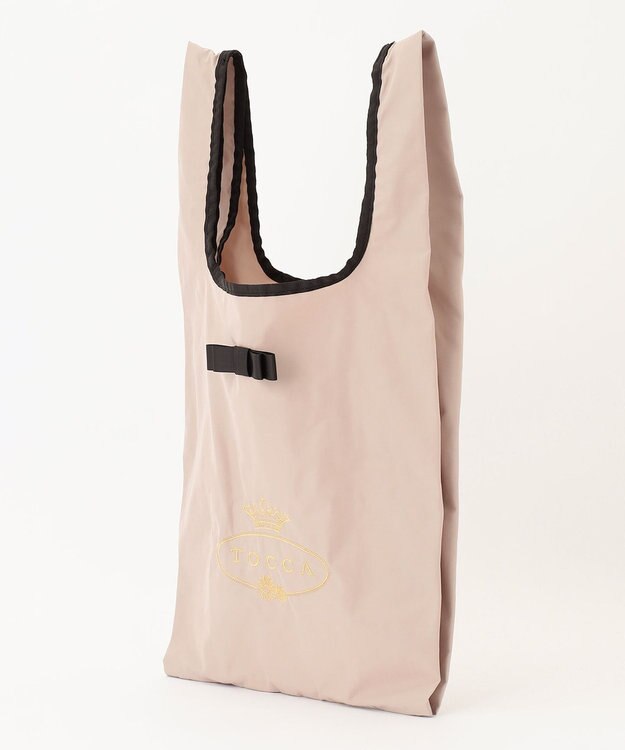 TOCCA 【WEB＆一部店舗限定】【折り畳み収納可能】POINT OF RIBBON ECOBAG エコバッグ ベージュ系