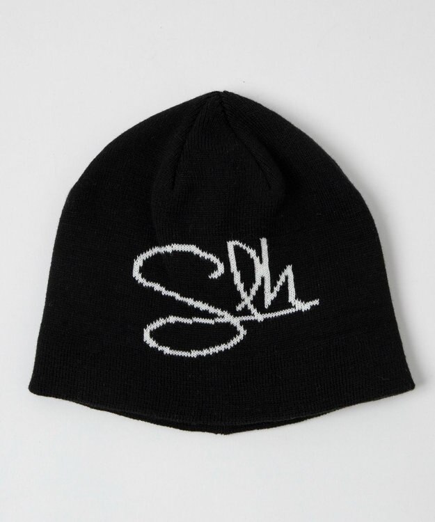 WEGO 【ユニセックス着用ITEM】ジャガードシングルニットワッチ ブラック