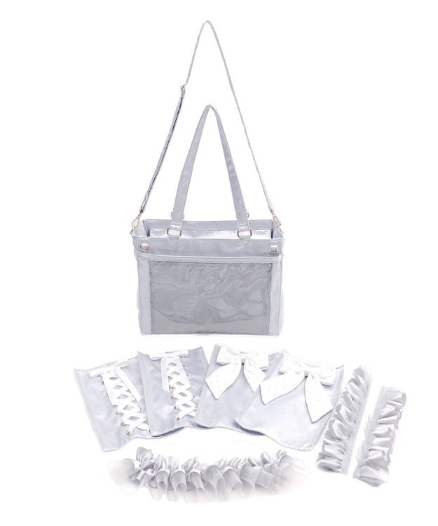 WEGO 【痛バ＆推し活グッズ】きらめきスーパーカスタム痛バッグS シルバー