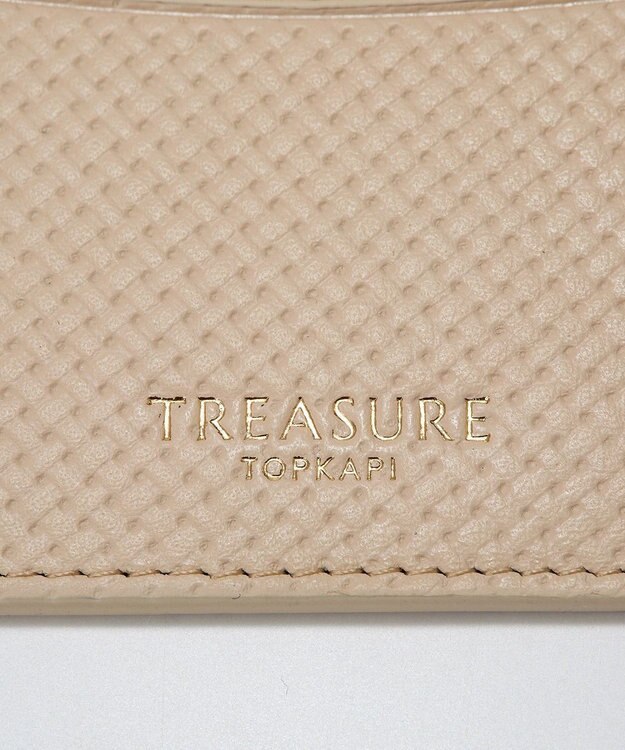 TOPKAPI 【TREASURE TOPKAPI】クロスエンボス レザー パスケース オフ