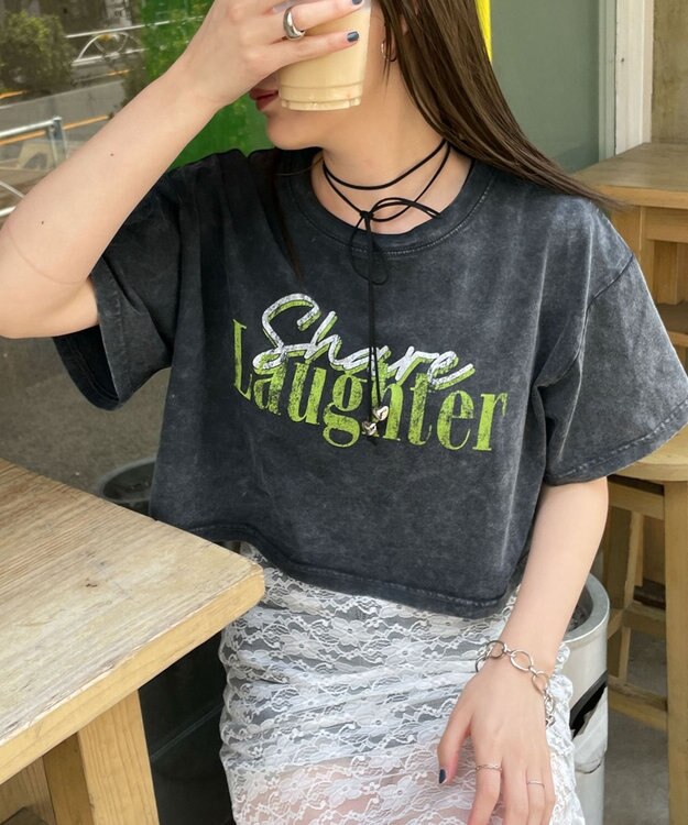 WEGO ヴィンテージウォッシュショートT スミクロ