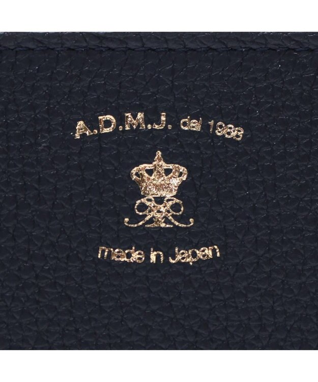 A.D.M.J. 【牛革】スパニッシュレザー/モーツァルト スワロフスキー・クリスタル付 スリムウォレット マリーン