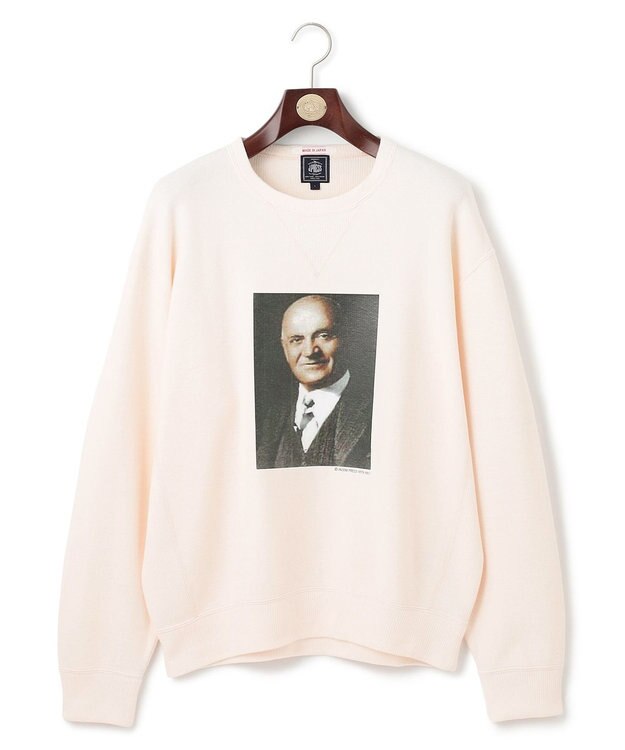 J.PRESS MEN 【J.PRESS ORIGINALS】Cotton Double Face Gazette Sweat Shirt / Japan Made アイボリー系